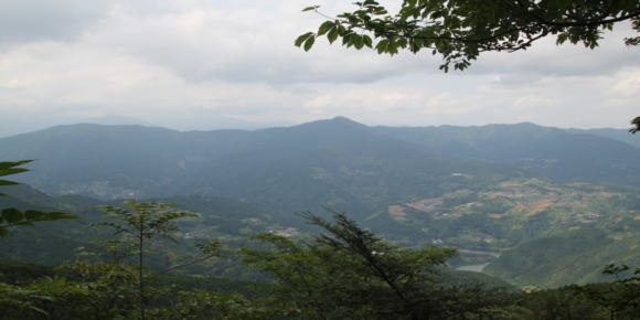 横倉山三角点から見た風景