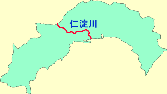 仁淀川の位置図